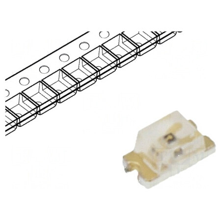 LED SMD 0603 galben-verde 18mcd 1,6x0,8mm 130° 2V | Electronic-mag.ro | Componente Electronice