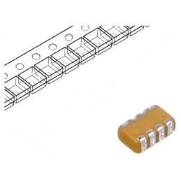 Condensator ceramic MLCC 100nF 16V X7R ±20% SMD 0508 | Electronic-mag.ro | Componente Electronice