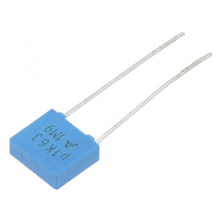 Condensator poliester 0,1uF 40VAC 63VDC 5mm THT ±10% | Electronic-mag.ro | Componente Electronice