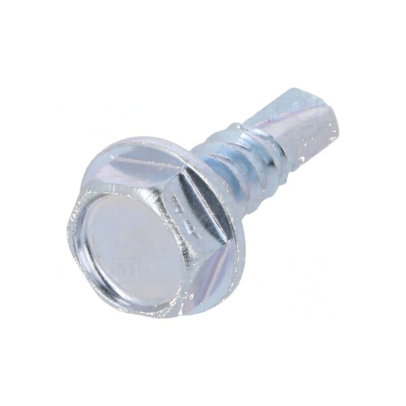 Şurub metal cu flanşă 4,8x16 hexagonal 8mm oţel călit | Electronic-mag.ro | Componente Electronice