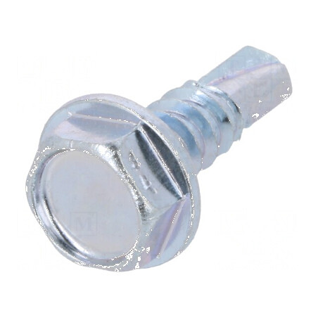 Şurub metal cu flanşă 4,8x16 hexagonal 8mm oţel călit | Electronic-mag.ro | Componente Electronice