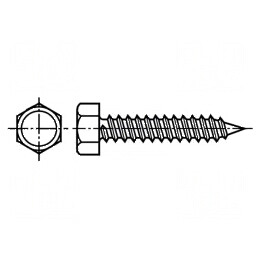 Şurub 4,8x19 Hexagonal Oţel Călit Zincat ISO 1479 | Electronic-mag.ro | Componente Electronice
