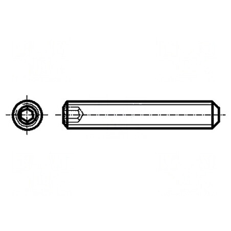 Şurub M4x14 fără cap imbus HEX 2mm oţel DIN 913 | Electronic-mag.ro | Componente Electronice