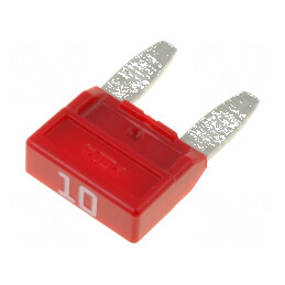 Siguranţă auto 10A 32VDC MINIVAL 11,9mm | Electronic-mag.ro | Componente Electronice