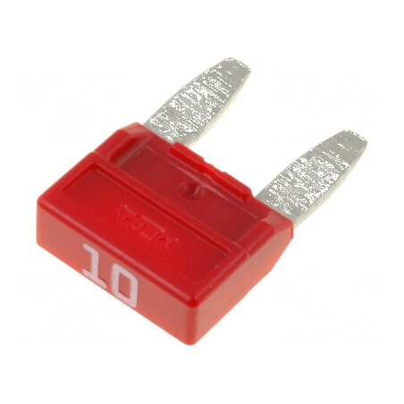 Siguranţă auto 10A 32VDC MINIVAL 11,9mm | Electronic-mag.ro | Componente Electronice