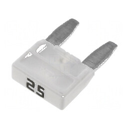 Siguranţă auto 25A 32VDC MINIVAL 11,9mm | Electronic-mag.ro | Componente Electronice