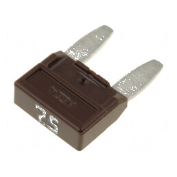 Siguranţă auto 7,5A 32VDC 11,9mm MINIVAL | Electronic-mag.ro | Componente Electronice