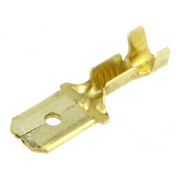 Terminal plat 6,3mm tată 0,5-1mm² crimpat pe cablu | Electronic-mag.ro | Componente Electronice