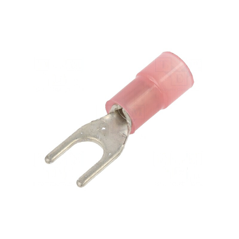 Furcă M4 Ø 4,2mm 0,25÷1,5mm2 izolată pentru cablu crimpat | Electronic-mag.ro | Componente Electronice