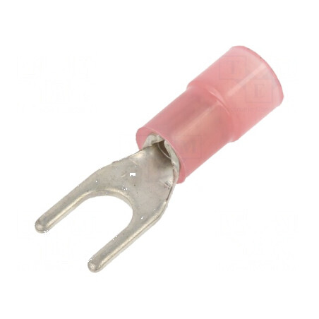Furcă M4 Ø 4,2mm 0,25÷1,5mm2 izolată pentru cablu crimpat | Electronic-mag.ro | Componente Electronice