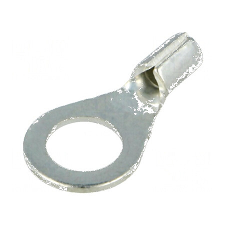 Vârf inelar M6 cu cablu neizolat cupru 0,25-1,5mm2 crimpat | Electronic-mag.ro | Componente Electronice