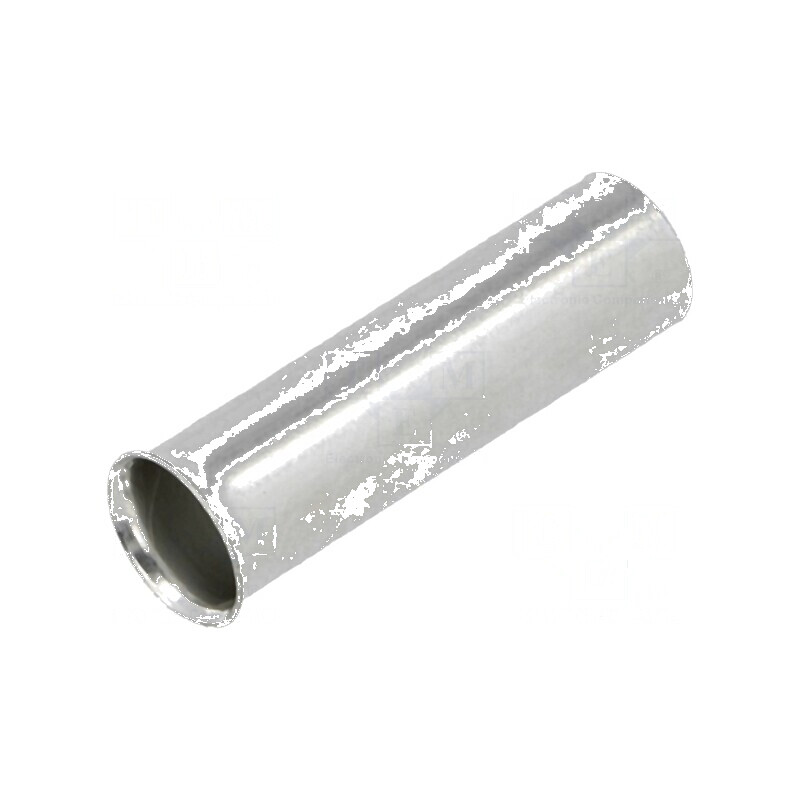 Vârf tub de capăt neizolat cupru 10mm2 18mm cositorit 8AWG | Electronic-mag.ro | Componente Electronice