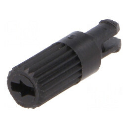 Buton rotativ negru pentru ax, h: 11,7mm | Electronic-mag.ro | Componente Electronice