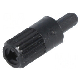 Buton rotativ ax negru 10mm | Electronic-mag.ro | Componente Electronice