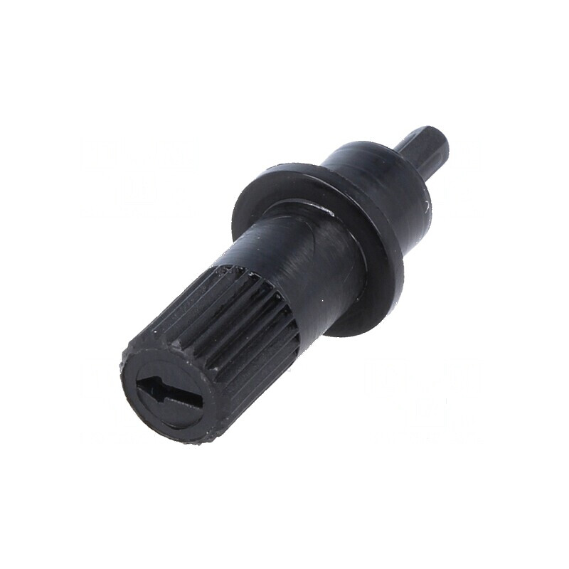 Buton rotativ negru 20mm pentru ax | Electronic-mag.ro | Componente Electronice