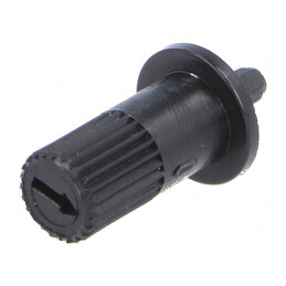 Buton rotativ negru 13mm pentru trimere | Electronic-mag.ro | Componente Electronice