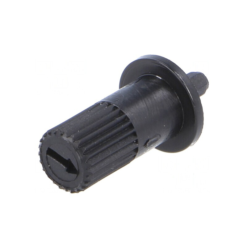 Buton rotativ negru 13mm pentru trimere | Electronic-mag.ro | Componente Electronice