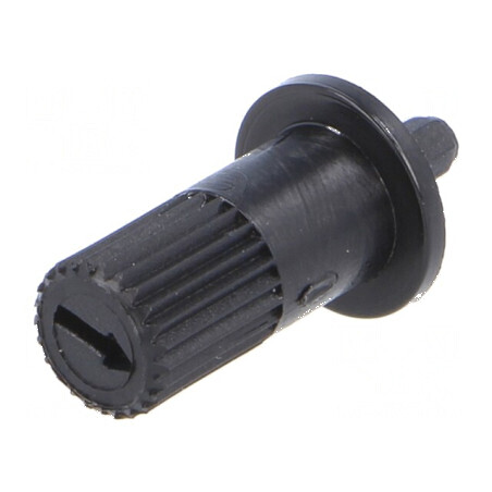 Buton rotativ negru 13mm pentru trimere | Electronic-mag.ro | Componente Electronice