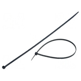 Colier de strângere poliamidă negru L: 368mm W: 4,8mm 215,5N | Electronic-mag.ro | Componente Electronice