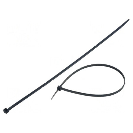 Colier de strângere poliamidă negru L: 368mm W: 4,8mm 215,5N | Electronic-mag.ro | Componente Electronice