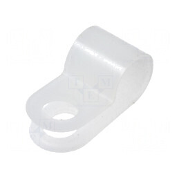 Clipsuri tip P pentru cabluri Ø6,2mm natural | Electronic-mag.ro | Componente Electronice