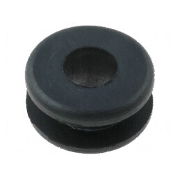 Manșon guma neagră Øorif.mont: 8,4mm Øorif: 5,5mm | Electronic-mag.ro | Componente Electronice