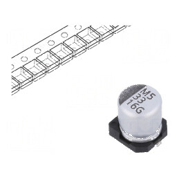 Condensator electrolitic SMD 33µF 16V 2000h -55÷105°C ±20% | Electronic-mag.ro | Componente Electronice