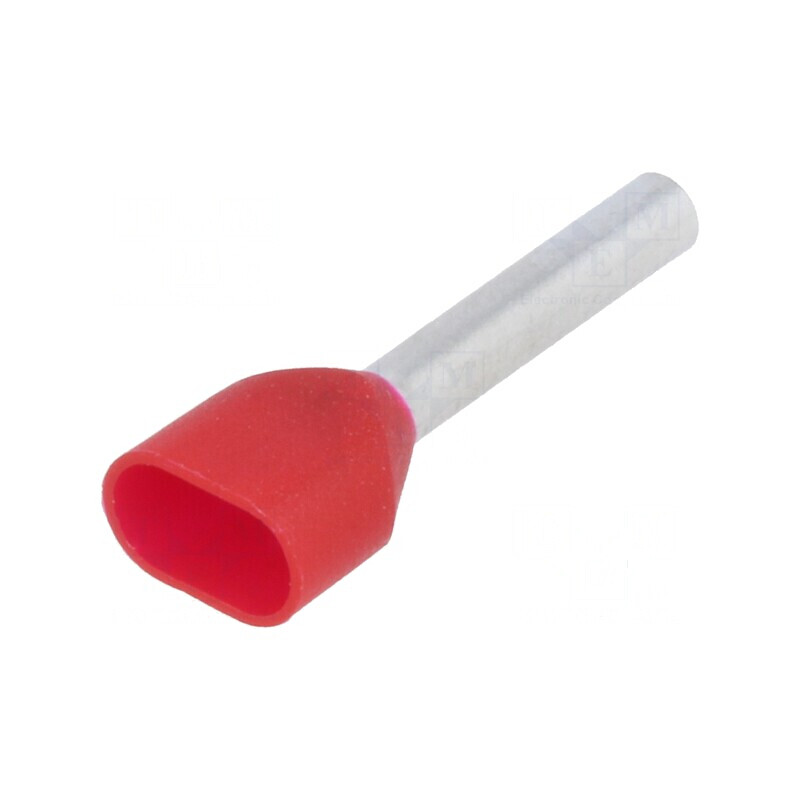 Vârf tub de capăt izolată dublă cupru 1mm² 12mm cositorit | Electronic-mag.ro | Componente Electronice Vârf tub de capăt izolată dublă cupru 1mm² 12mm cositorit | Electronic-mag.ro | Componente Electronice