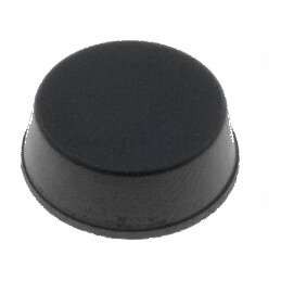 Picioruş autoadeziv negru din gumă 13mm x 11,4mm x 5mm | Electronic-mag.ro | Componente Electronice
