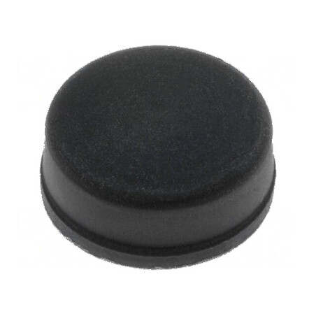Picioruş autoadeziv negru din gumă 11mm x 10,5mm x 5mm | Electronic-mag.ro | Componente Electronice