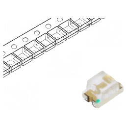 LED SMD 0805 Albastru 56mcd 2x1,25x1,1mm 120° 5mA 470nm | Electronic-mag.ro | Componente Electronice