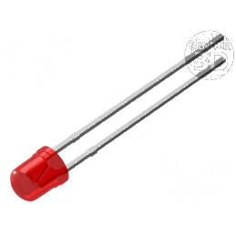 LED roșie 3,1mm 65-240mcd 45° convex 2-2,4V | Electronic-mag.ro | Componente Electronice