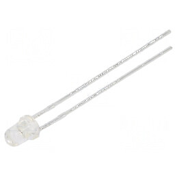 LED 3mm Portocalie 1000mcd 30° Convex | Electronic-mag.ro | Componente Electronice