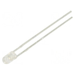 LED 3mm Albastru 5000mcd 25° Convex | Electronic-mag.ro | Componente Electronice