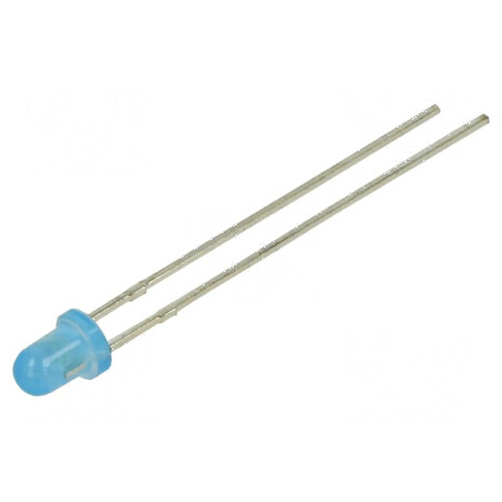 LED 3mm Albastru 1300mcd 60° Convex | Electronic-mag.ro | Componente Electronice