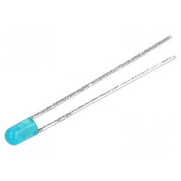 LED 3mm Albastru 1000mcd 60° Convex | Electronic-mag.ro | Componente Electronice