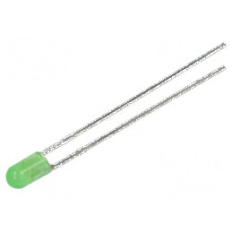LED verde 3mm 3800mcd 60° convex | Electronic-mag.ro | Componente Electronice