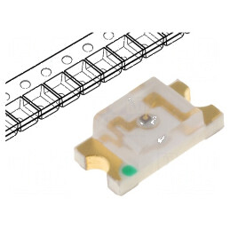 LED SMD 1206 Galben-Verde 10-16mcd 3,2x1,6x1,1mm 120° 20mA | Electronic-mag.ro | Componente Electronice