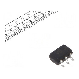 IC CMOS SMD SC88A 1 IN 1 OUT 2÷5,5VDC -55÷125°C | Electronic-mag.ro | Componente Electronice
