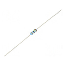 Rezistor thin film THT 3,9MΩ 600mW ±1% Ø2,5x6,5mm 50ppm/°C | Electronic-mag.ro | Componente Electronice