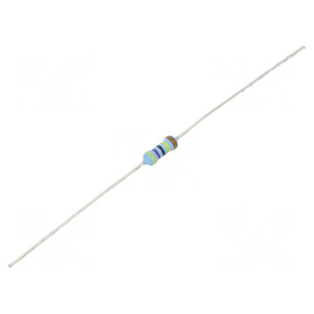 Rezistor thin film THT 4,7MΩ 600mW ±1% Ø2,5x6,5mm 50ppm/°C | Electronic-mag.ro | Componente Electronice