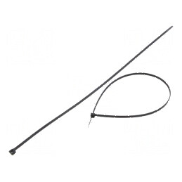 Colier de strângere poliamidă 450mm 4,8mm 222N negru | Electronic-mag.ro | Componente Electronice