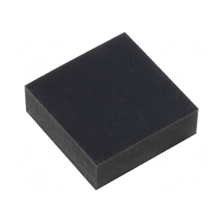 Picioruş autoadeziv negru din gumă 10mm x 10mm x 3,5mm | Electronic-mag.ro | Componente Electronice