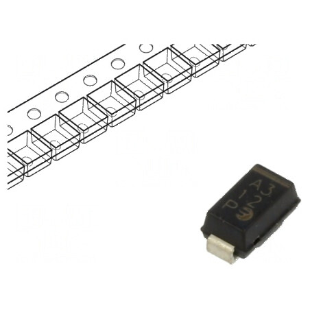 Diodă Schottky SMD 40V 1A DO214AC - Redresor pe rolă/bandă | Electronic-mag.ro | Componente Electronice
