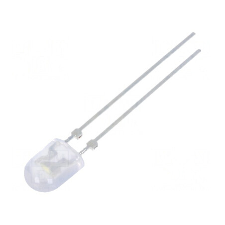 LED oval 5x4mm alb rece 3500mcd 80/40° convex | Electronic-mag.ro | Componente Electronice