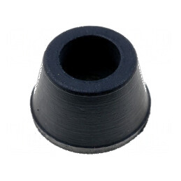 Picioruş negru din gumă 11,5mm x 8,7mm x 5,6mm x 7,4mm | Electronic-mag.ro | Componente Electronice