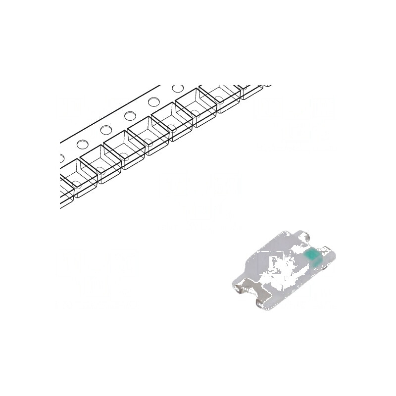 LED SMD 1206 Albastru 80-100mcd 3,2x1,6x1,8mm 120° 20mA | Electronic-mag.ro | Componente Electronice