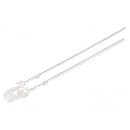 LED 3mm Portocalie 120-150mcd 30° Convex | Electronic-mag.ro | Componente Electronice