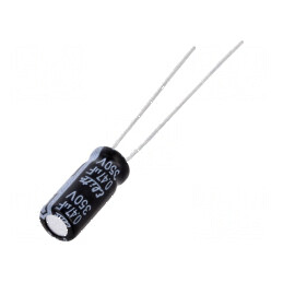 Condensator electrolitic THT 0,47uF 350VDC Ø5x11mm ±20% | Electronic-mag.ro | Componente Electronice