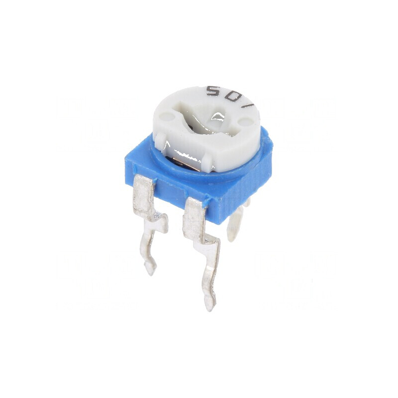 Potenţiometru orizontal 500Ω 100mW de montare singură | Electronic-mag.ro | Componente Electronice